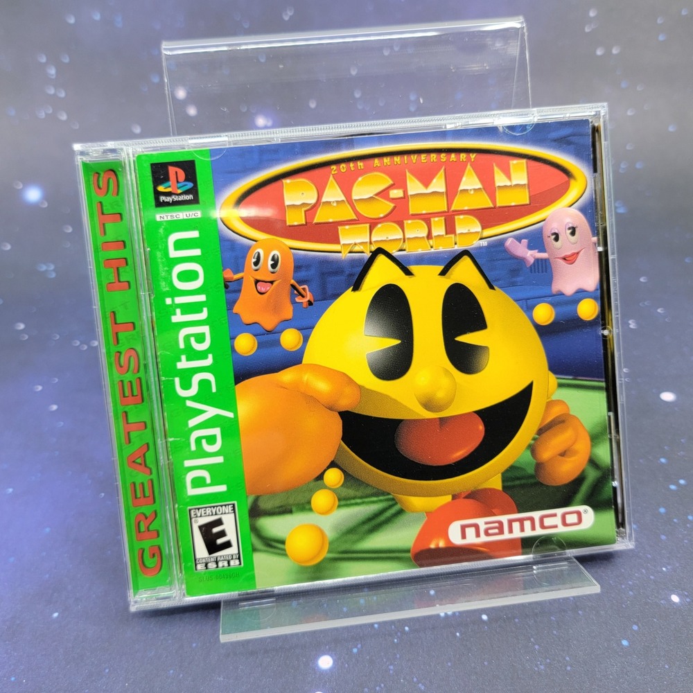 Pac-Man World 20th Anniversary Sony PlayStation 1 PS1 Greatest Hits SLUS-00439GH